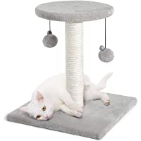 rabbitgoo Poste Rascador para Gatos- Rascador para Gatos de Altitud 43CM- Torre Pequeña con Percha de Sisal y Felpa Y…